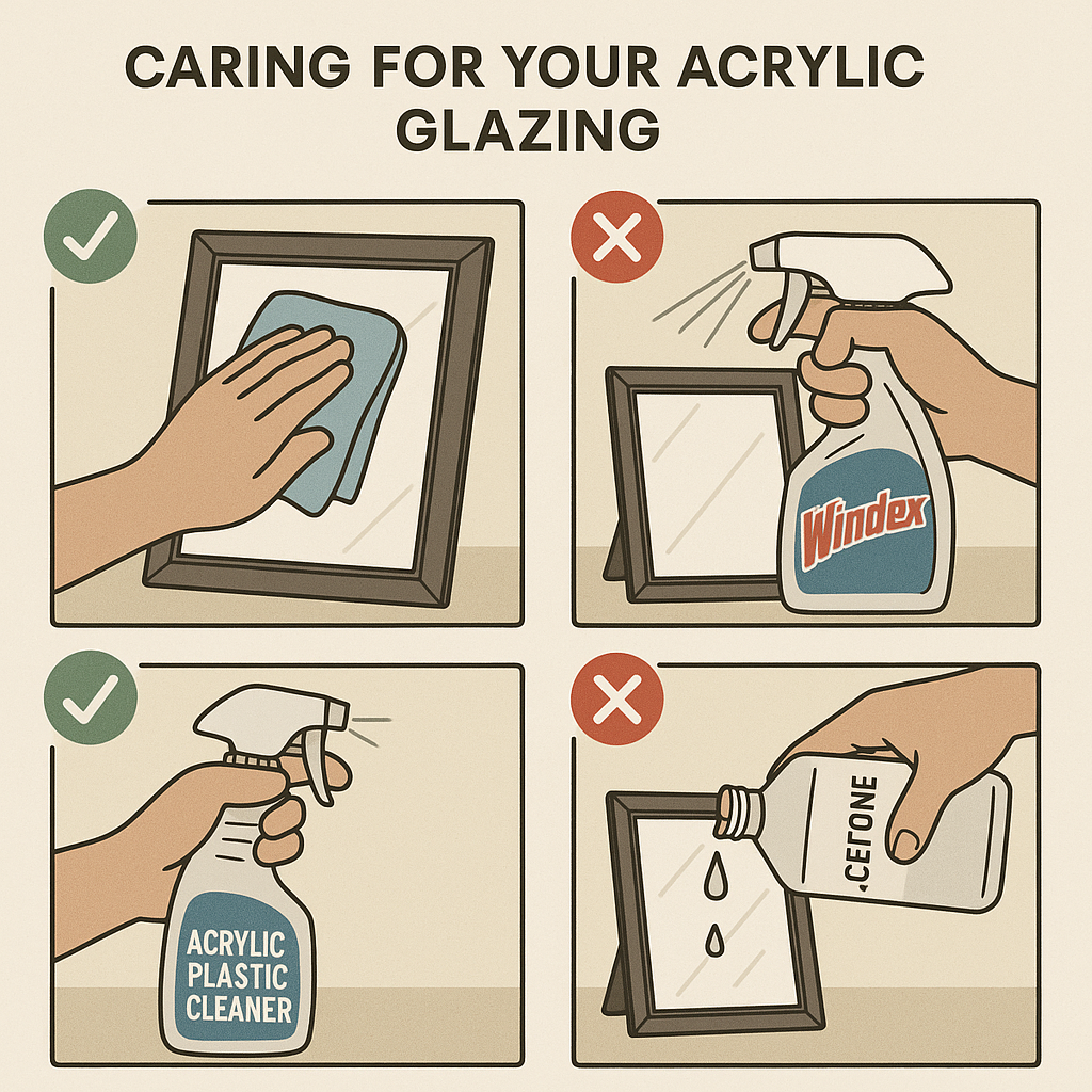 Caring for Your Acrylic or Polystyrene Glazing
