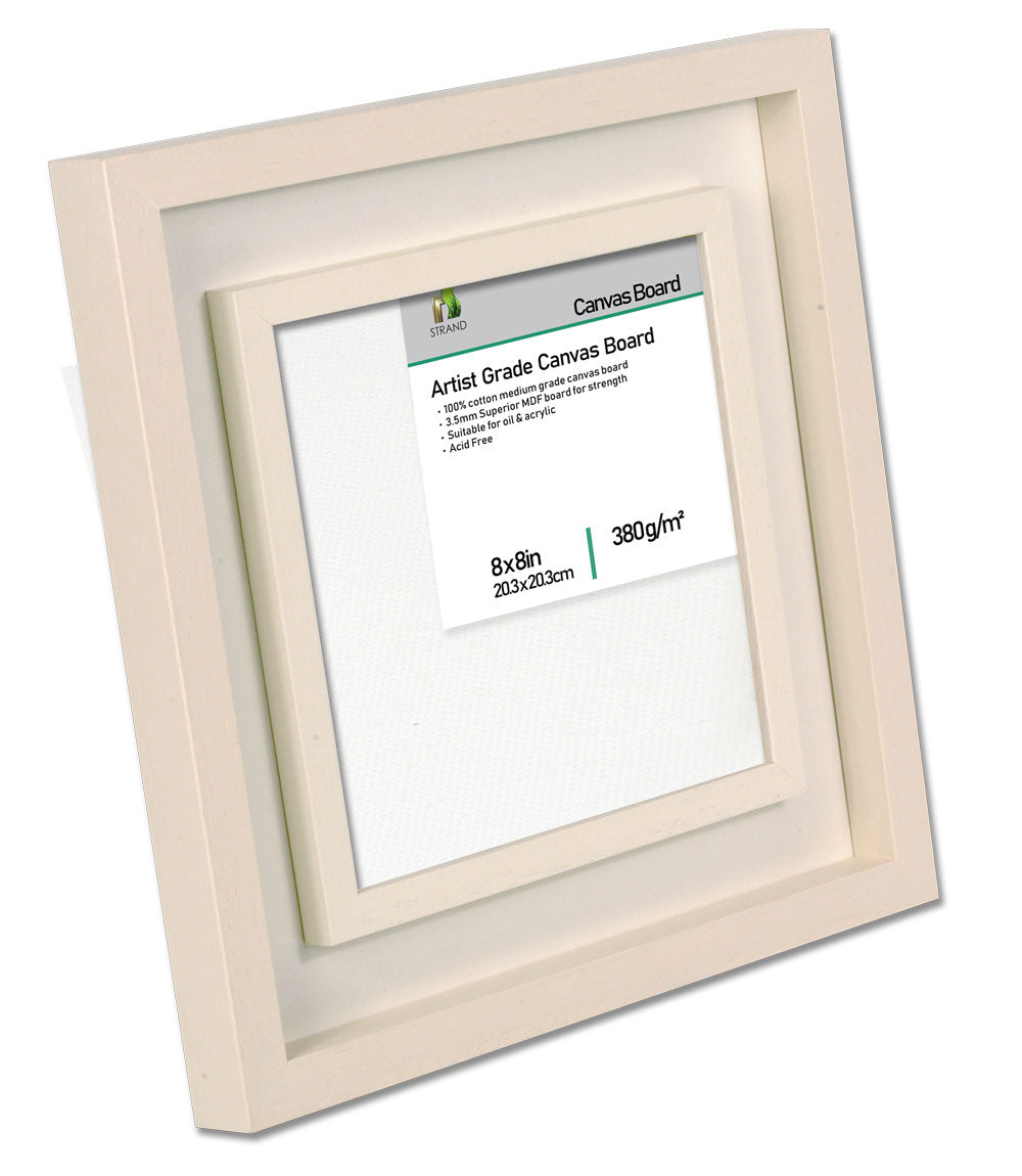 Artist Frame 2032 - Canvas Size 14 x 10 inches - Outer Frame Size 526 x 424mm (2032 Tray Outer Frame + Blanco Backing(Rout) + 1515 )