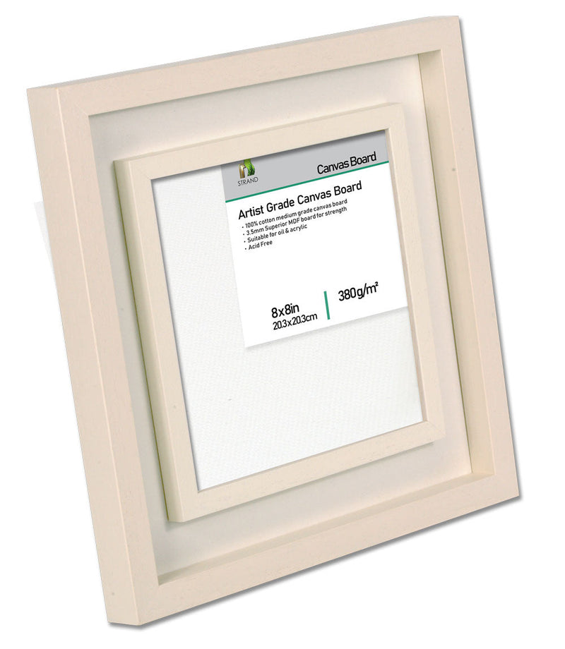 Artist Frame 2032- Canvas Size 7 x 5in - Outer Frame Size 277 x 227mm (2032 Tray Outer Frame + Blanco Backing(Rout) + 1515 )