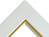 White core double mounts 