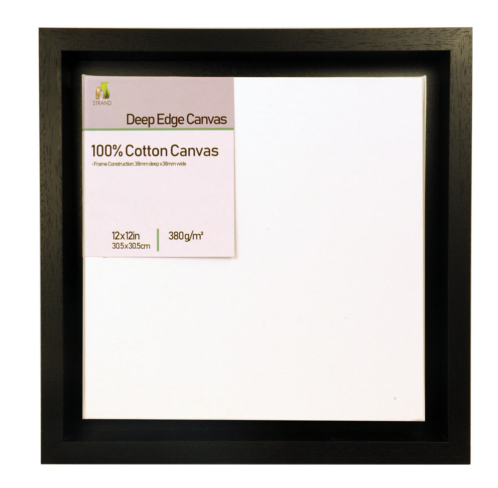 2048 Canvas Floater Tray Frame  - To Fit Canvas Size 14 x 10in + Fitted 380gsm 14 x 10 in Deep edge canvas - (Frame Size 405.6 x 304mm) - Pack of 6 Frames