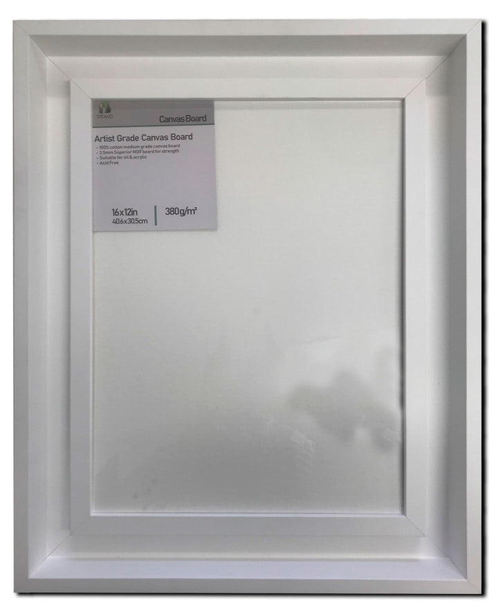 4560AF - White Matte Art Frame + Standard Edge Canvas - Pack of 3 Frames