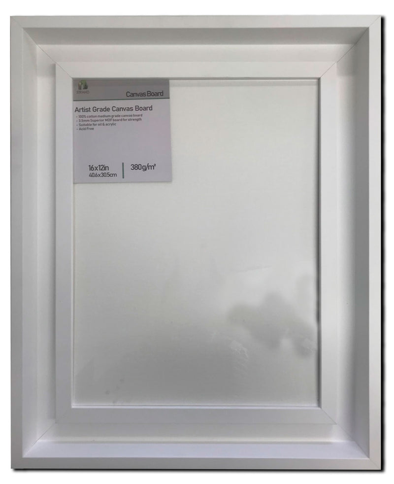 4560AF - White Matte Art Frame + Canvas Board