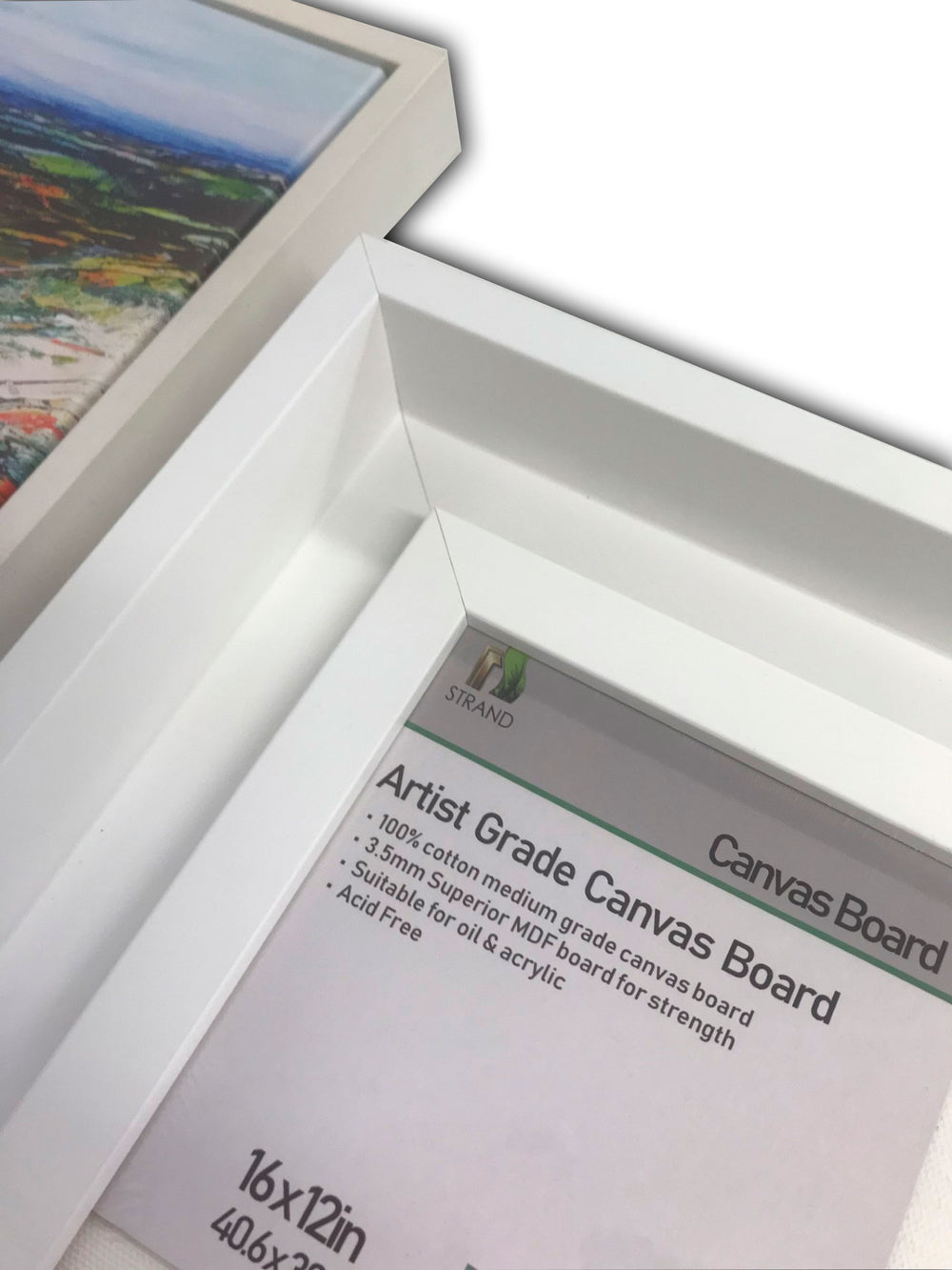 4560AF - White Matte Art Frame + Canvas Board