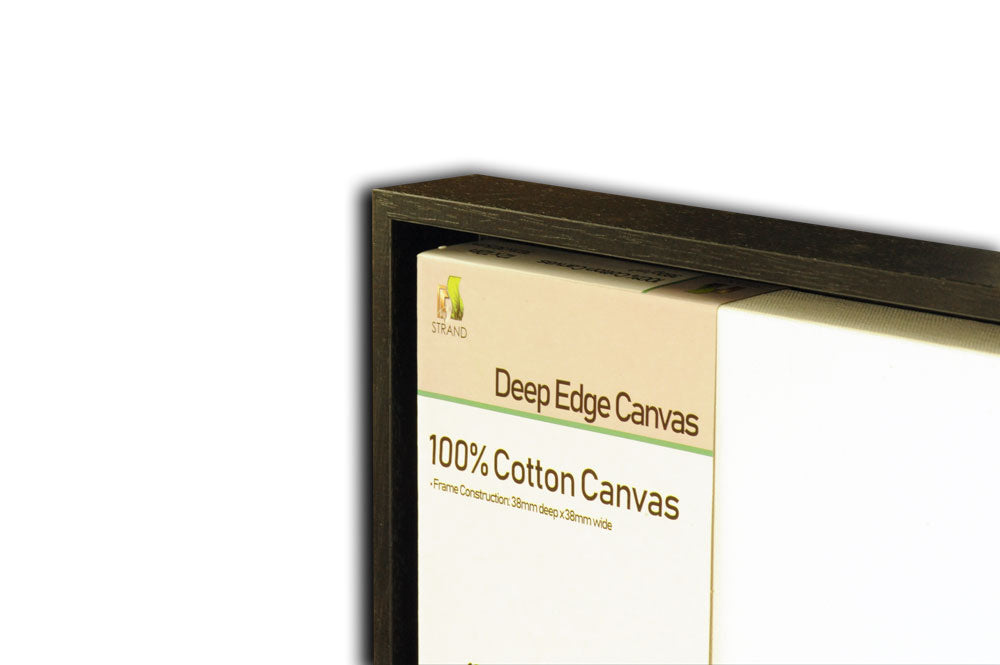 4052L Canvas Floater L Frame  - To Fit Canvas Size 12 x 10in + Fitted 380gsm 12 x 10 in Deep edge canvas - (External Frame Size 355 x 304mm) - Pack of 6 Frames