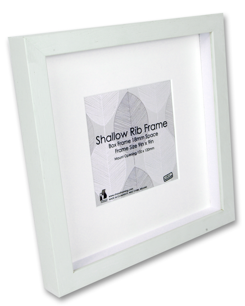 2032 Wood Box Frame Size 150 x 150 mm Mount for image 75 x 75 mm Window Size 75 x 75 mm Pack of 6 frames