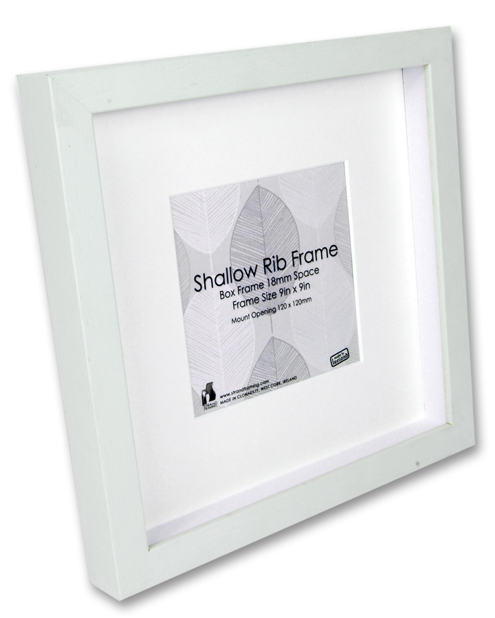 2032 Wood Box Frame Size 200 x 200 mm Mount for image 100 x 100 mm Window Size 100 x 100 mm Pack of 6 frames