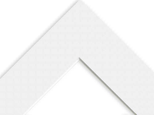 White Core Single Mounts - Frame Size A1 (841 x 594mm) Image Size Custom - Pack of 1