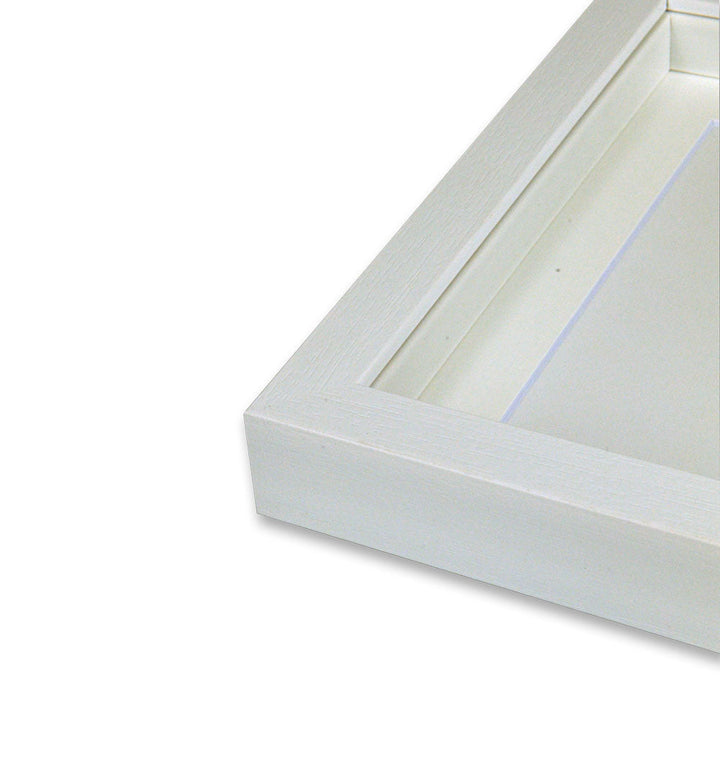 Strand Collection - 2032 White PLS Frame - Frame Size 152 x 152mm - Mount Ope 75 x 75mm - Box of 18