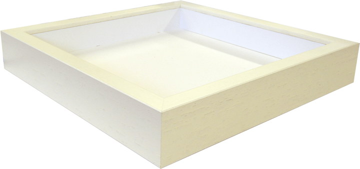 2044 Deep Box Frame Size - 9 x 9in (229 x 229mm) + Polar white mount ope 120 x 120mm-pack of 6 frames