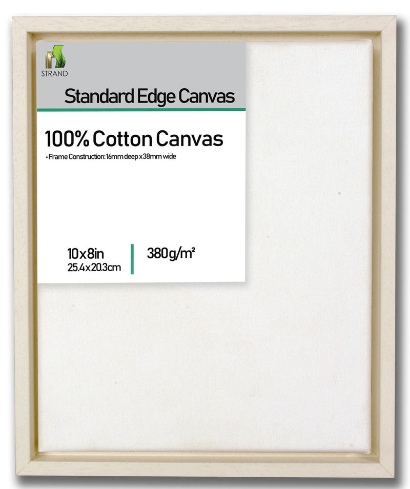 3232L Canvas Floater L Frame - To Fit Canvas Size 8 x 8in + Fitted 380gsm 8 x 8in Standard edge canvas - (External Frame Size 233 x 233mm) - Pack of 6 Frames