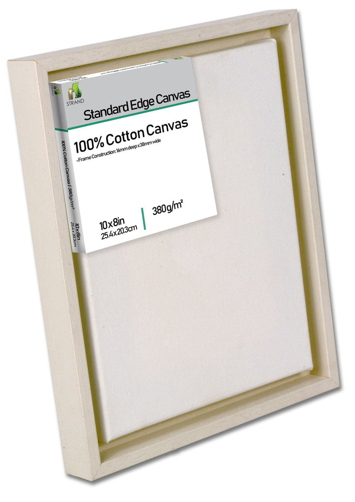 3232L Canvas Floater L Frame - To Fit Canvas Size 14 x 10in + Fitted 380gsm 14 x 10in Standard edge canvas - (External Frame Size 385.6 x 284mm) - Pack of 6 Frames