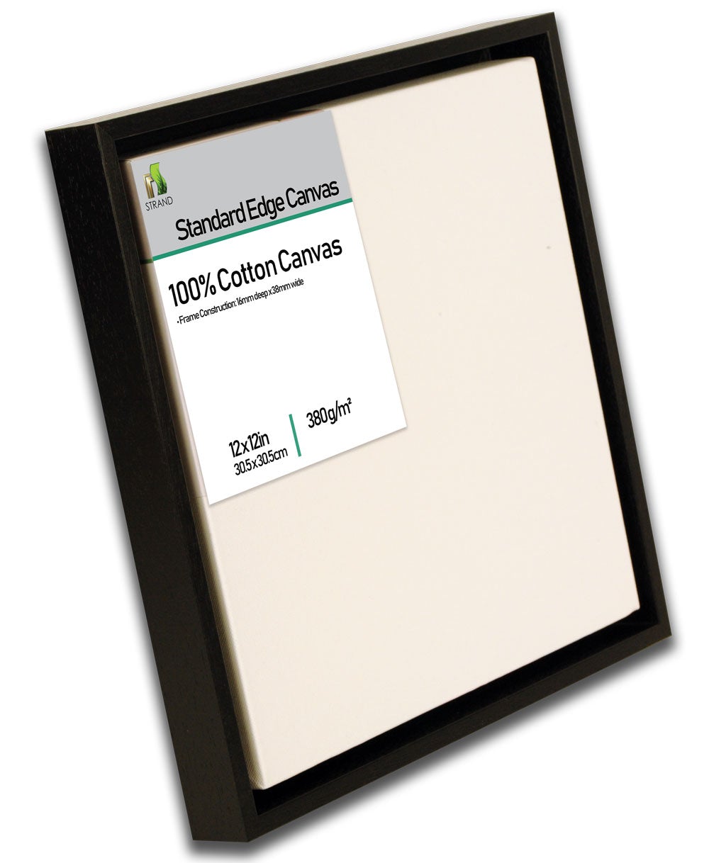 3232L Canvas Floater L Frame  - To Fit Canvas Size 24 x 20in + Fitted 380gsm 24 x 20in Standard edge canvas - (External Frame Size 640 x 538mm) - Pack of 6 Frames