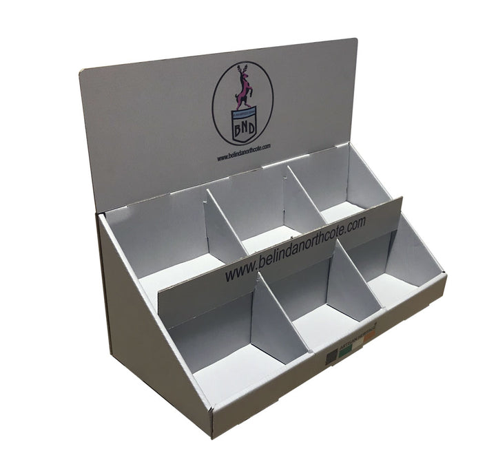 Points of sale display stand - Greeting cards and mini frames stand. - Blank White Stand