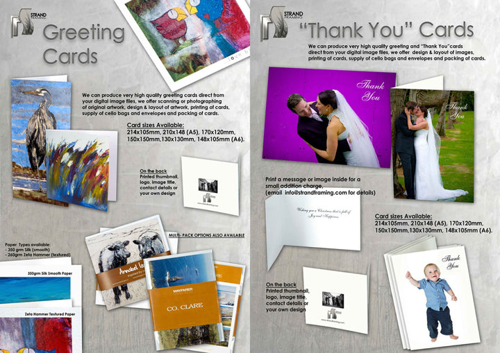 170 x 120mm Greeting Cards + White Border  - Printed Proof