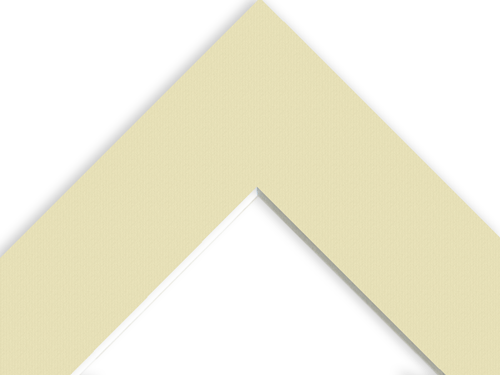 HD - White Core Slip in Photo Mount -PW- Frame Size - 12" x 10" Opening 8.5 x 5.5in - Colour Cotton White - Pack of 12 Mounts