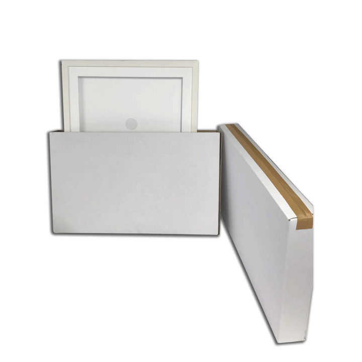 Small Telescopic Picture Frame Box - 450 x 40 x 360/700mm