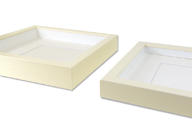 2044 Deep Rib Frame Size - 229 x 229mm - Off White - Pack of 6 frames (New Stock For 2021)